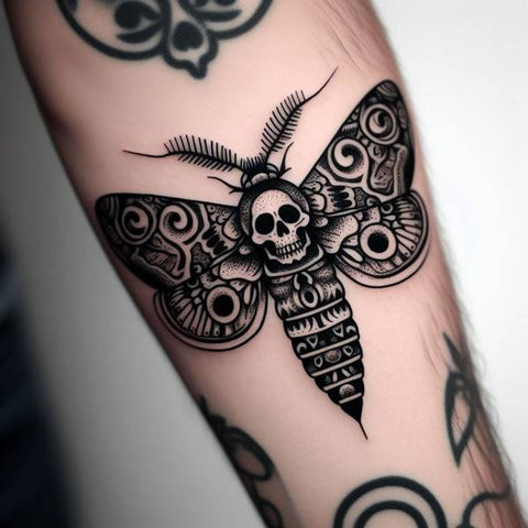Hawk Moth Tattoo 2