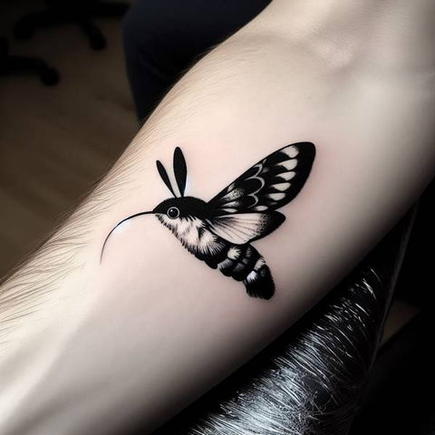 Hummingbird Moth Tattoo