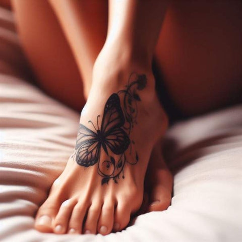 Inner Foot Tattoo