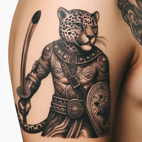 Jaguar Warrior Tattoo 1