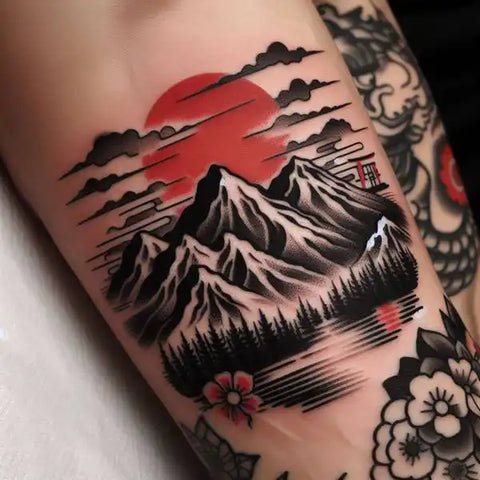 Japanese Mountain Tattoo 2