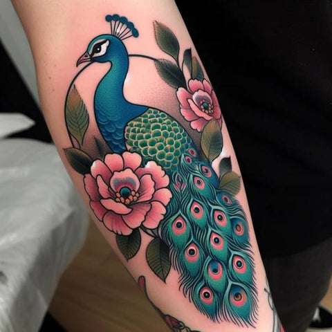 Japanese Peacock Tattoo 1