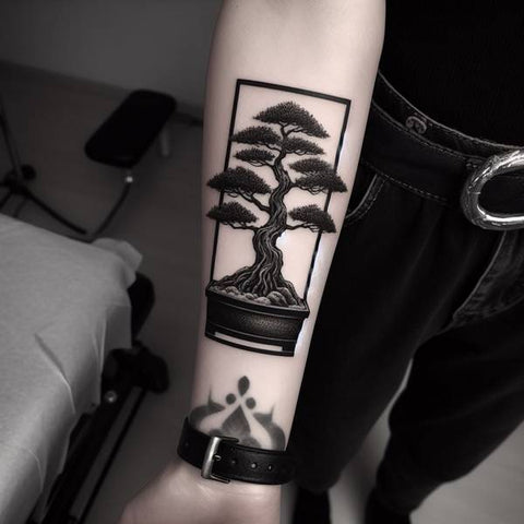 Japanese Pine Tree Tattoo 1