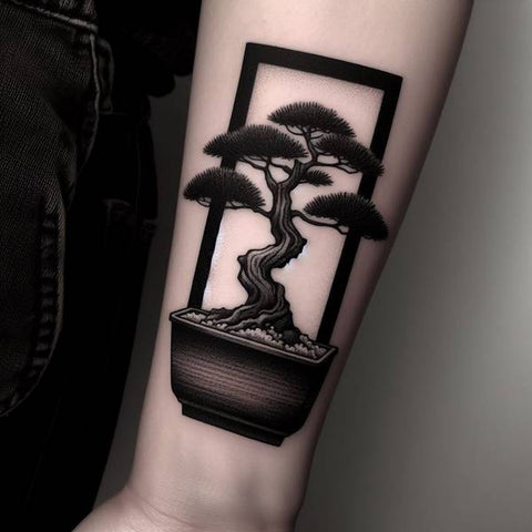 Japanese Pine Tree Tattoo 2