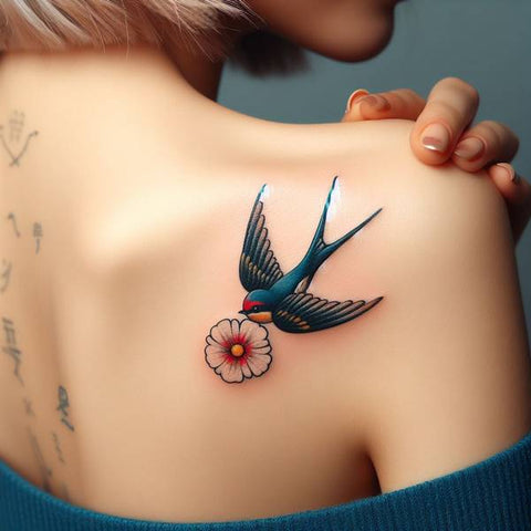 Japanese Swallow Tattoo