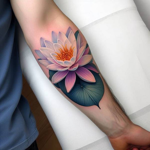 Japanese Water Lily Tattoo 2