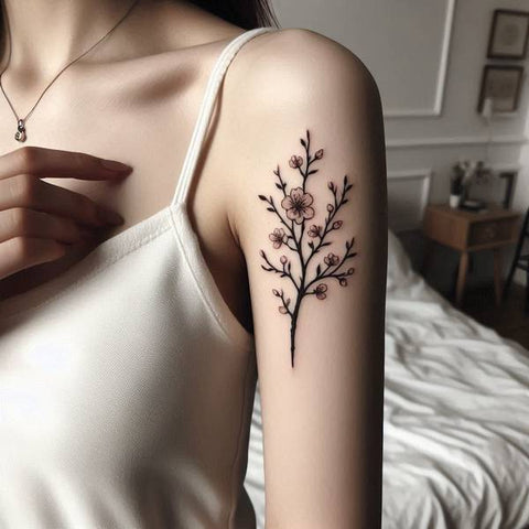 Japanese Cherry Blossom Tree Tattoo 2