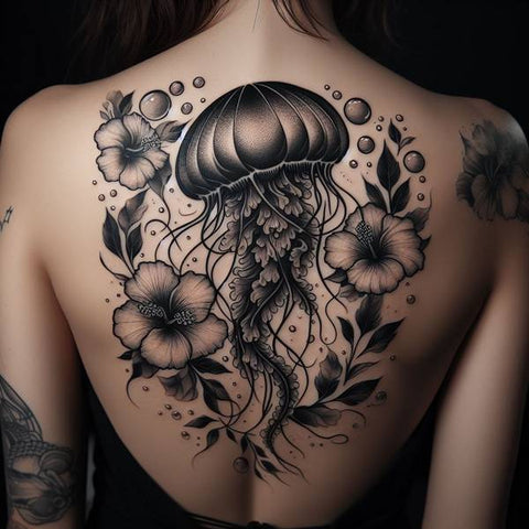 Jellyfish Back Tattoo 3
