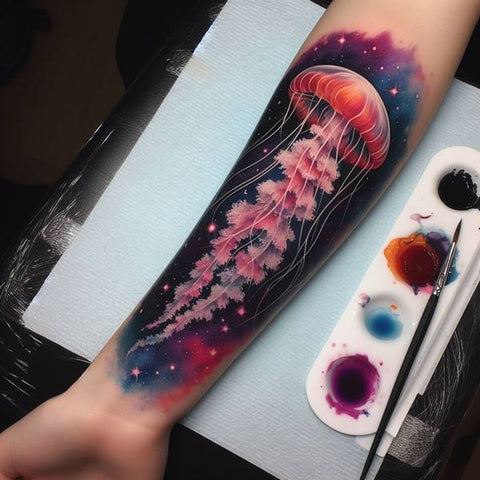 Jellyfish Forearm Tattoo