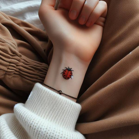 Ladybug Wrist Tattoo