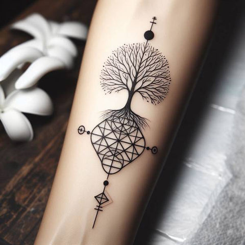 Life of Tree Sacred Geometry Tattoo 1