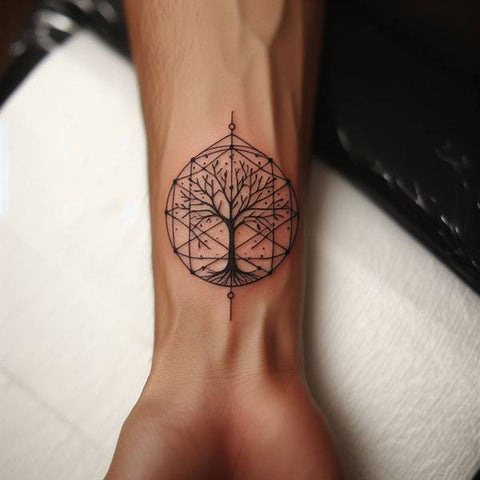 Life of Tree Sacred Geometry Tattoo 2