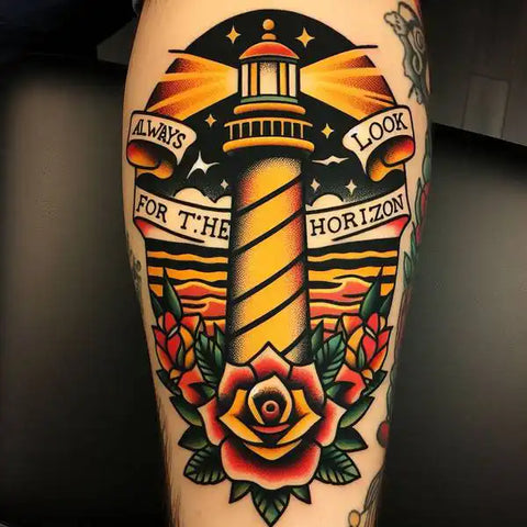 Lighthouse Memorial Tattoo 1