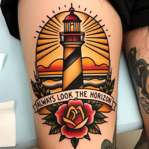 Lighthouse Memorial Tattoo 2