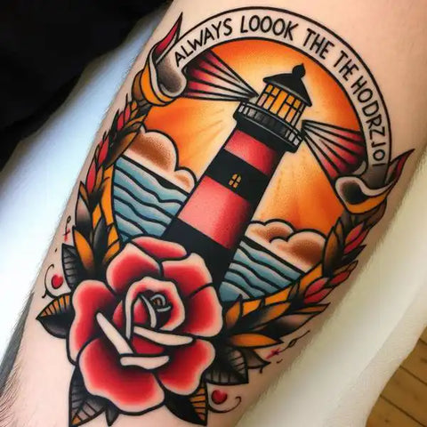 Lighthouse Memorial Tattoo 3