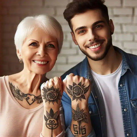 Matching Mom And Son Tattoo