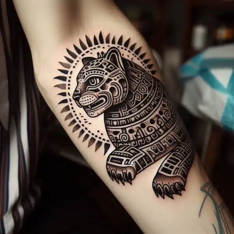 Mayan Jaguar Tattoo 1