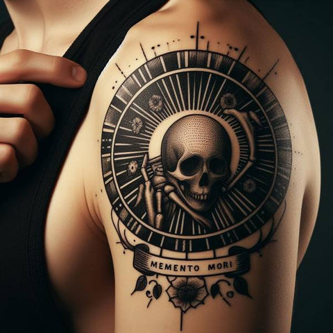 Memento Mori Patchwork Tattoo