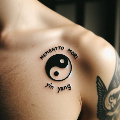 Memento Mori Yin Yang Tattoo 2