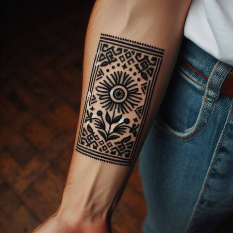 Mexican Embroidery Tattoo