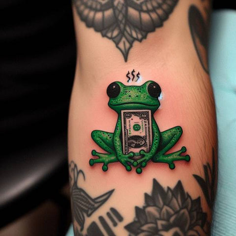 Money Frog Tattoo 2