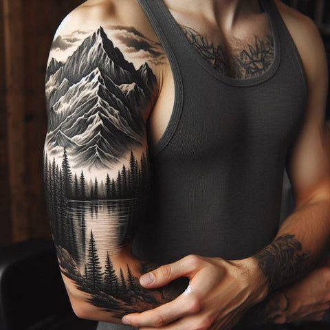 Mountain Arm Tattoo