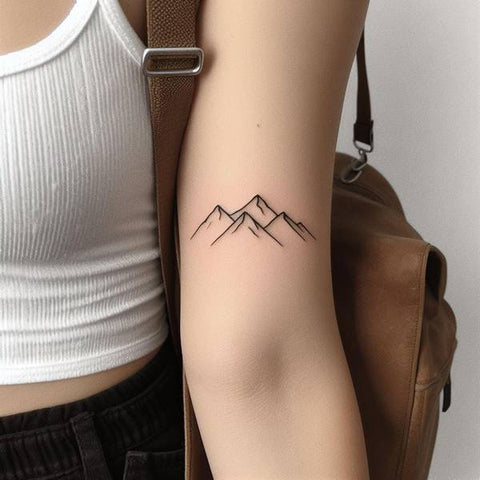 Mountain Outline Tattoo