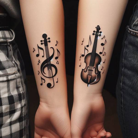 Pin by Sylvana Elizabeth on tattoos | Cute tattoos for women, Violin tattoo,  Music tattoo designs