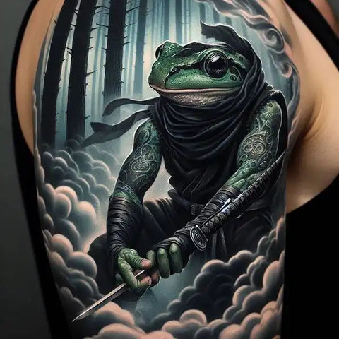 Ninja Frog Tattoo 2