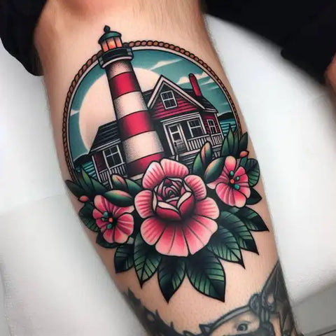 Nubble Lighthouse Tattoo 2