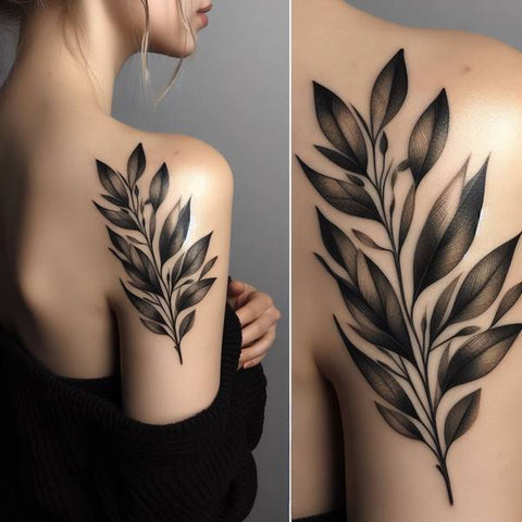 Olive Branch Cover-Up Tattoo