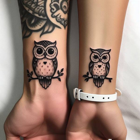 Owl Couple Tattoo 1