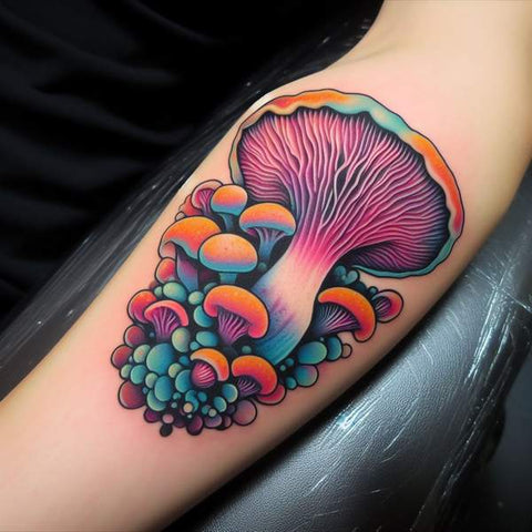 Oyster Mushroom Tattoo 4