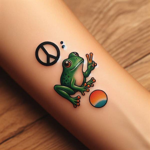 Peace Frog Tattoo 2