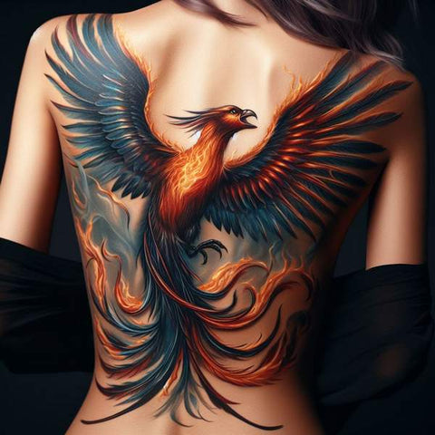 Phoenix Back Tattoo