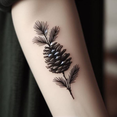 Pine Tree Branch Tattoo