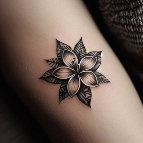 Polynesian Flower Tattoo