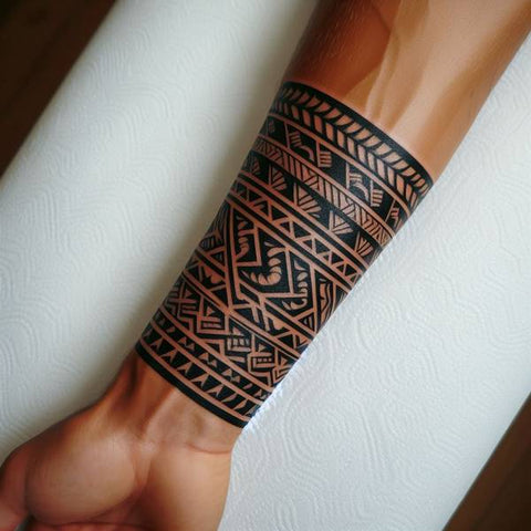 Polynesian Forearm Tattoo 2