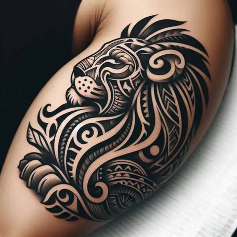 Polynesian Lion Tattoo 1