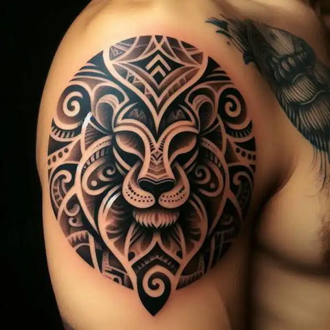 Polynesian Lion Tattoo 2