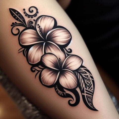 Polynesian Plumeria Tattoo