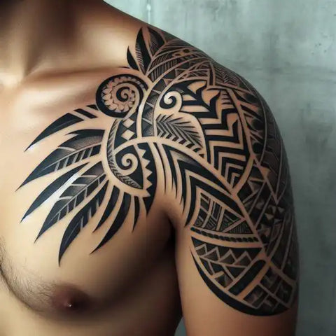 Polynesian Shoulder Tattoo 2