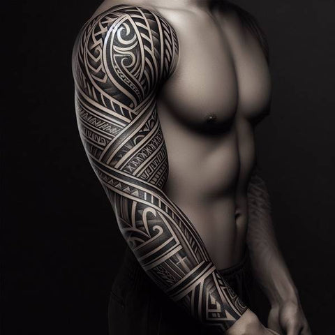 Polynesian Sleeve Tattoo 2