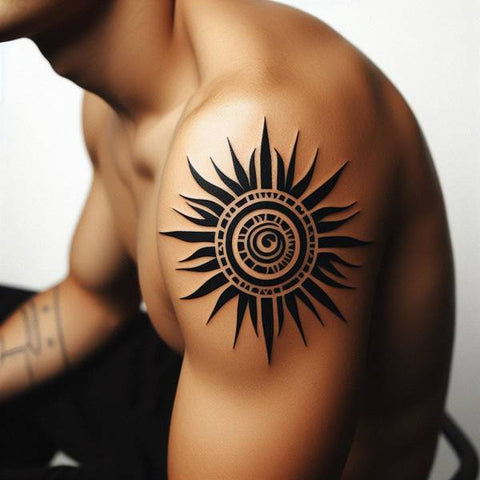 Polynesian Sun Tattoo 2