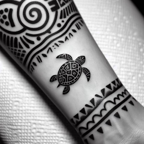 Polynesian Turtle Tattoo