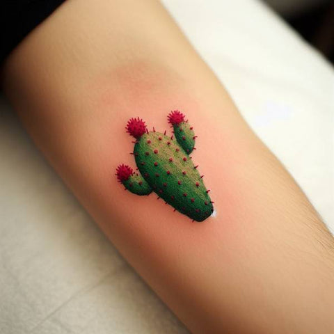 Prickly Pear Cactus Tattoo 2