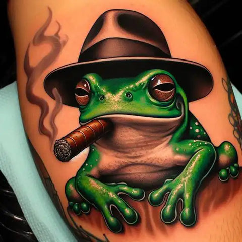 Puerto Rican Frog Tattoo 1