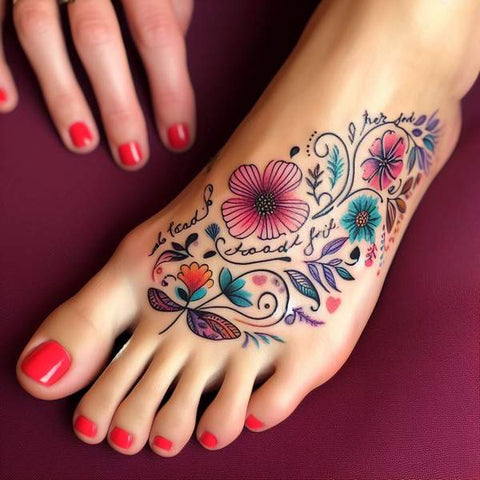 Quote Foot Tattoo