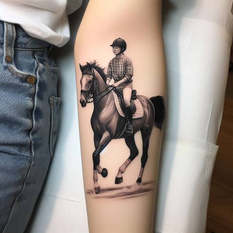 Race Horse Tattoo