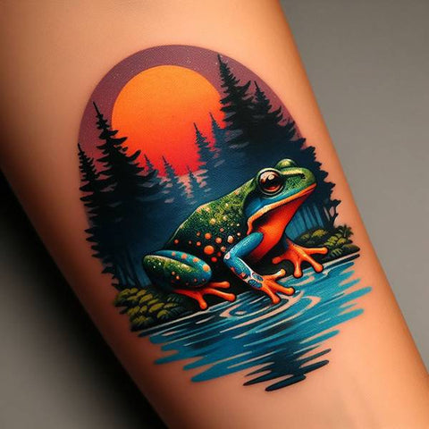 Realistic Frog Tattoo 1